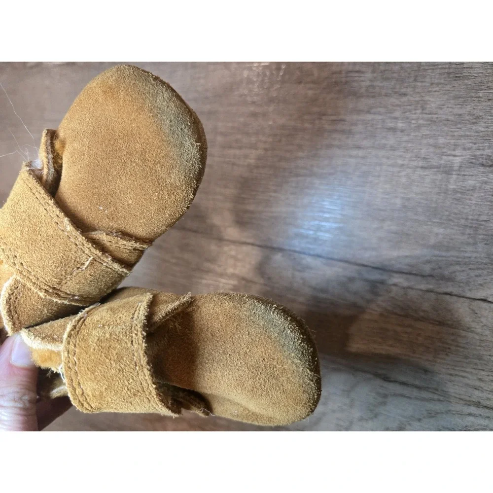 Zutano‎ Fur Lined Leather Booties Size 12m